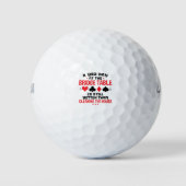 Bridge Player Funny Zitat Bad Day an Bridge Tisch Golfball (Vorderseite)