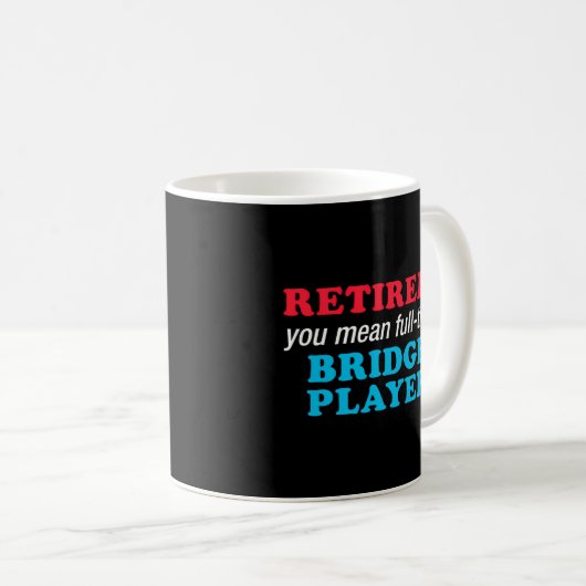 Bridge-Player für oder Kaffeetasse (VorderseiteRechts)