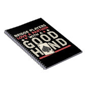 Bridge Player Joke Partner Gute Hand Notizblock (Rechte Seite)