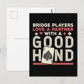 Bridge Player Joke Partner Gute Hand Postkarte (Vorne/Hinten)