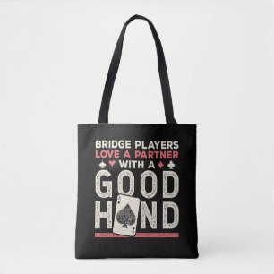 Bridge Player Joke Partner Gute Hand Tasche