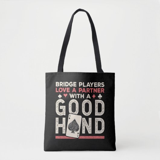 Bridge Player Joke Partner Gute Hand Tasche (Vorderseite)