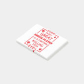 Bridge Player Partner rollt ihre Augen lustig Post-it Klebezettel (angewinkelt)