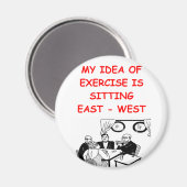 BRIDGE Player Witz Magnet (Vorderseite/Rückseite)