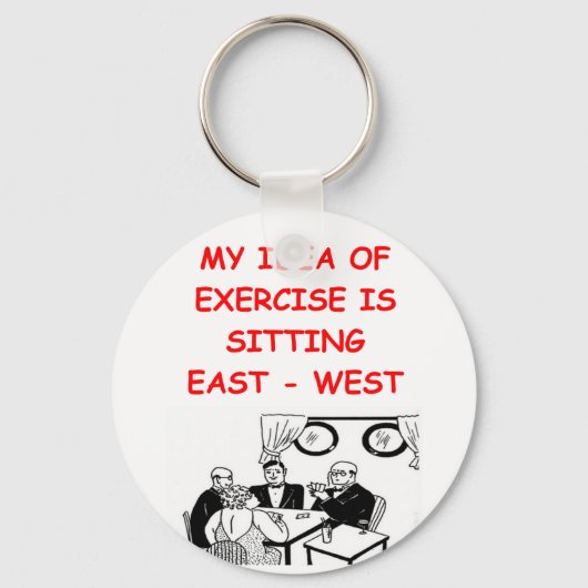 BRIDGE Player Witz Schlüsselanhänger (Vorderseite)