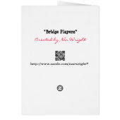 Bridge Players Card (Hinten)