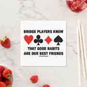 Bridge Players kennen gute Gewohnheiten Die besten Serviette (Beispiel)