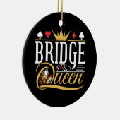 Bridge Queen Card Game Women Keramik Ornament (Rechts)
