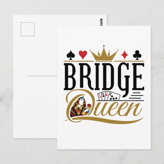 Bridge Queen Postkarte (Vorne/Hinten)