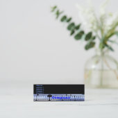 Bridge Railing Business Card Mini Visitenkarte (Stehend Vorderseite)