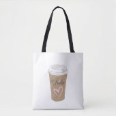 Bridge Script-Kaffee Modernes Herz Tasche (Vorderseite)