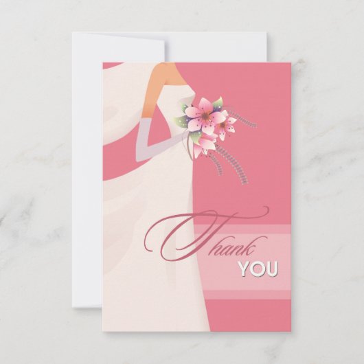 Bridge Silhouette Danke Brautparty Card (Vorderseite)