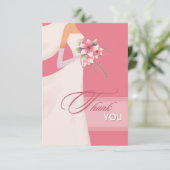 Bridge Silhouette Danke Brautparty Card (Stehend Vorderseite)