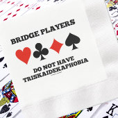 Bridge-Spieler haben keine Triskaidekaphobie Serviette