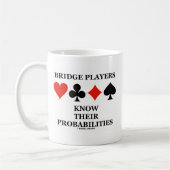 Bridge-Spieler kennen ihre Wahrscheinlichkeiten Kaffeetasse (Links)