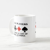 Bridge-Spieler tun es mit einer Menge geistiger Au Kaffeetasse (Vorderseite Links)