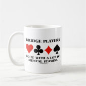 Bridge-Spieler tun es mit einer Menge geistiger Au Kaffeetasse (Links)