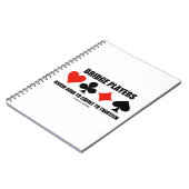 Bridge-Spieler wissen, wie man bis dreizehn zählen Notizblock (Linke Seite)