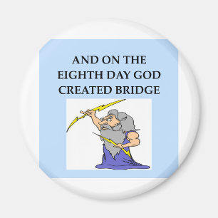 Bridge-Spieler Witz Magnet