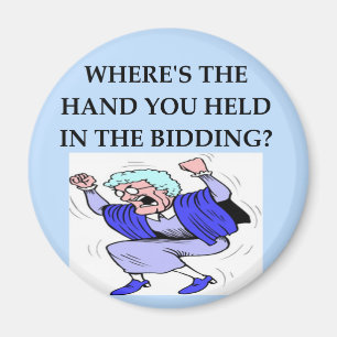 Bridge-Spieler Witz Magnet