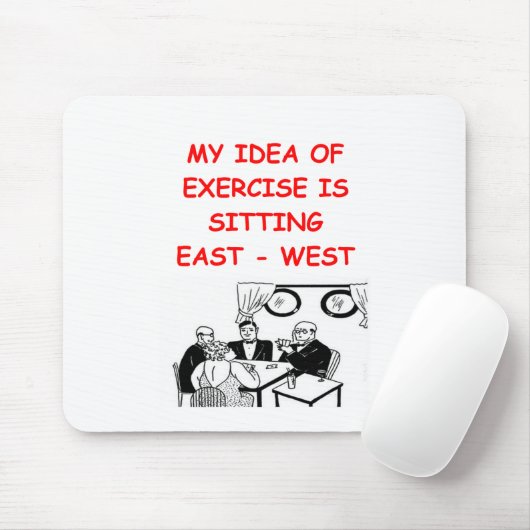 Bridge-Spieler Witz Mousepad (Mit Mouse)