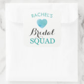 Bridge Squad Brautparty Stickers Aqua Heart (Tasche)