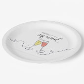 Bridge Squad Champagne Toast Paper Teller (Schrägansicht)