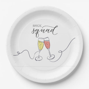 Bridge Squad Champagne Toast Paper Teller