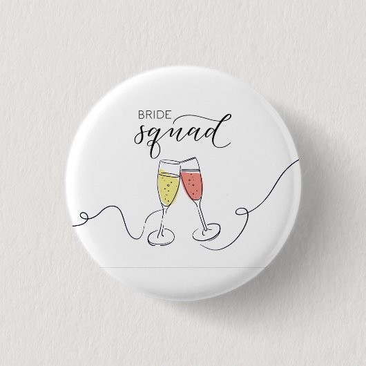 Bridge Squad Champagne Toast Party Button (Vorderseite)