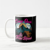 Bridge Squad Retro Camping Camp Junggeselinnen-Abs Kaffeetasse (Links)