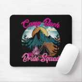 Bridge Squad Retro Camping Camp Junggeselinnen-Abs Mousepad (Mit Mouse)