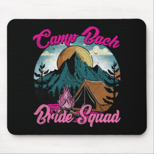 Bridge Squad Retro Camping Camp Junggeselinnen-Abs Mousepad
