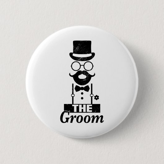 Bridge Squat Groom Bachelor Party Button (Vorderseite)