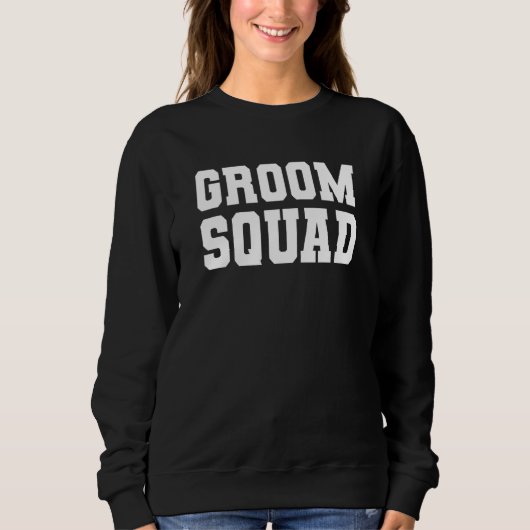 Bridge Squat Groom Bachelor Party Sweatshirt (Vorderseite)