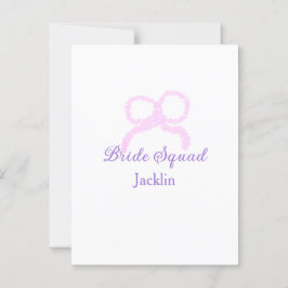 Bridge-Staffel Rosa Glitzer Bugstar Bräunungsname Postkarte