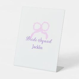 Bridge-Staffel Rosa Glitzer Bugstar Bräunungsname Sockelschild