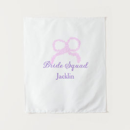 Bridge-Staffel Rosa Glitzer Bugstar Bräunungsname Wandteppich