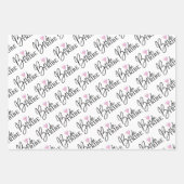 Bridge Stamm Wrapping Paper Flat Sheet Set 3 Geschenkpapier Set (Vorderseite 2)