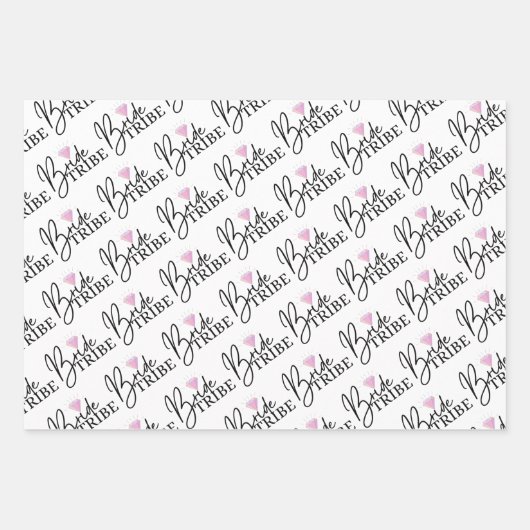 Bridge Stamm Wrapping Paper Flat Sheet Set 3 Geschenkpapier Set (Vorderseite 2)