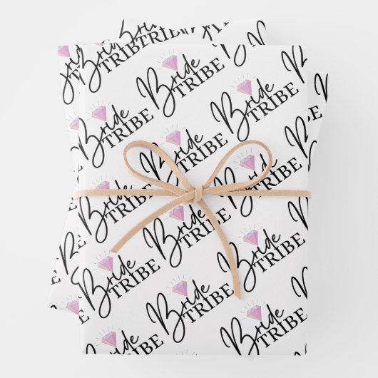 Bridge Stamm Wrapping Paper Flat Sheet Set 3 Geschenkpapier Set (Beispiel)