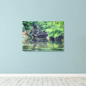 Bridge Stretched Canvas Print Leinwanddruck (Insitu (Holzboden))