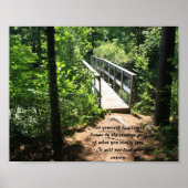 Bridge through the Woods Inspiration Poster (Vorne)