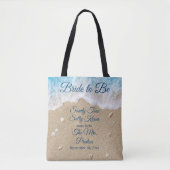 Bridge to Be Blue Beach Waves Sandy Toes Tasche (Vorderseite)