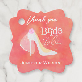 Bridge to be Brautparty Elegante Blush Pink Geschenkanhänger