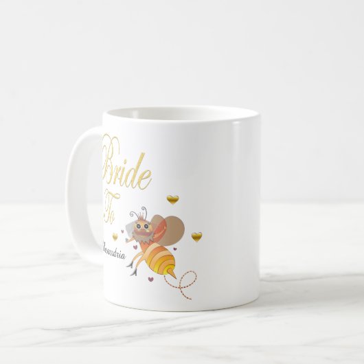 Bridge to be Bridal Personalize Kaffeetasse (Vorderseite Links)
