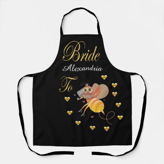 Bridge to be Bridal Personalize Schürze (Vorderseite)