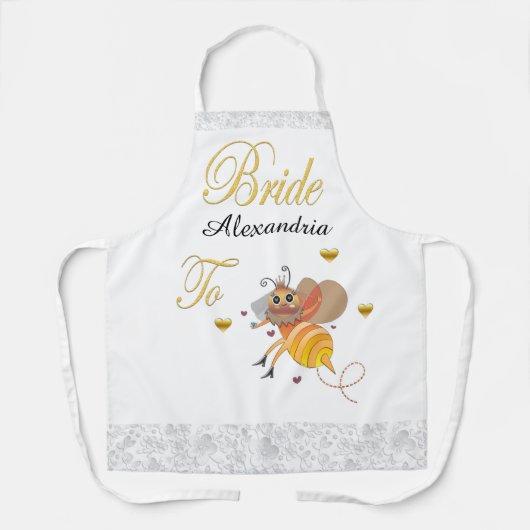 Bridge to be Bridal Personalize Schürze (Vorderseite)