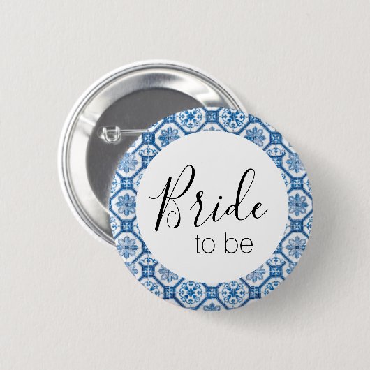 Bridge to Be Button - Blue Tile (Vorne & Hinten)