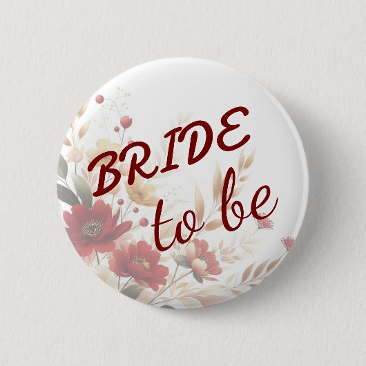 Bridge to be Button floral Minimal einfach (Vorderseite)