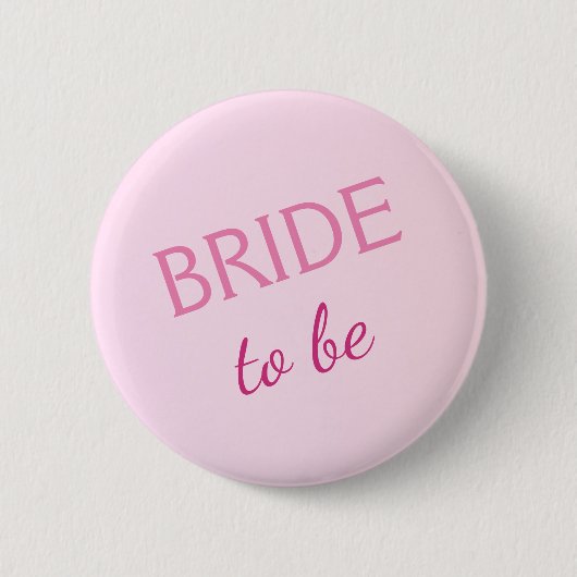 Bridge to be button pastel pink (Vorderseite)